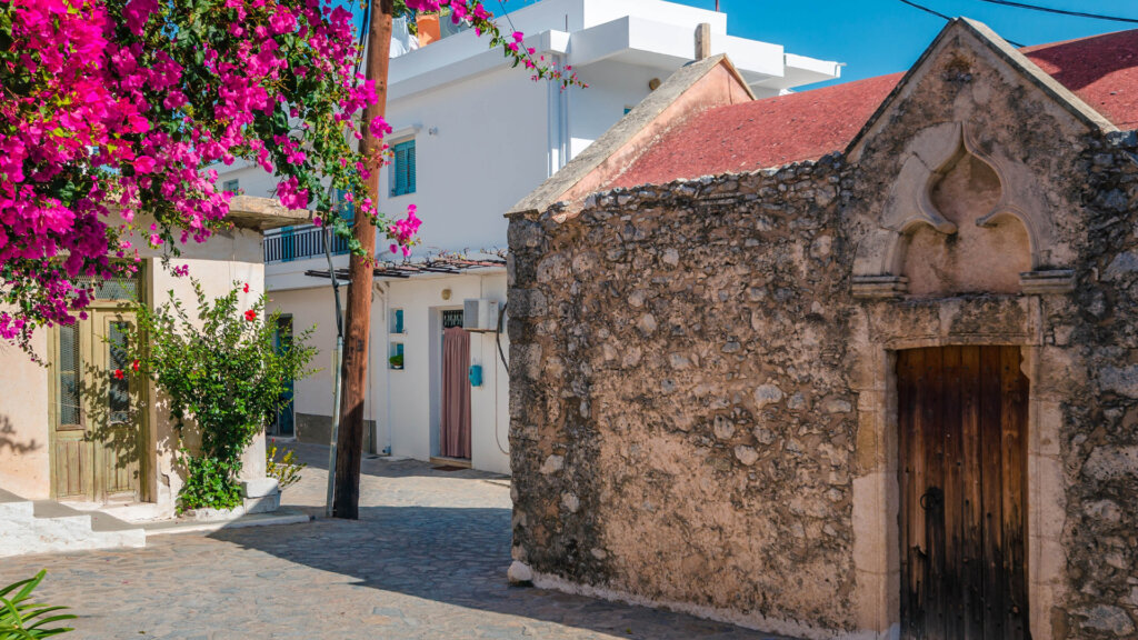 cretan village kritsa in agios nikolaos