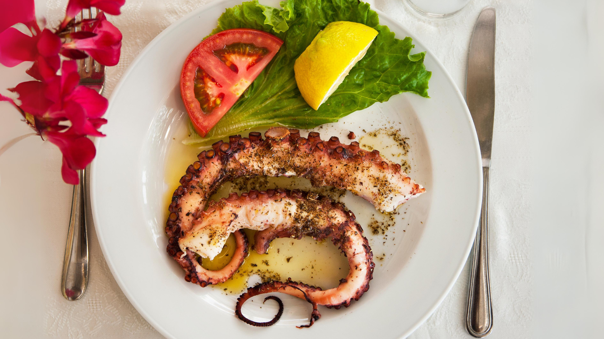 Traditional Cretan cuisine seafood