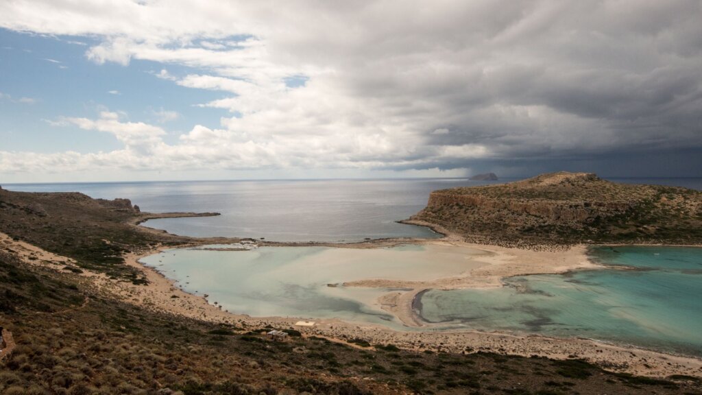 balos crete in winter